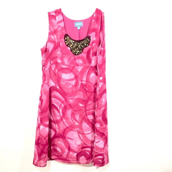 Simply Vera Vera Wang Dresses & Skirts - SIMPLY VERA WANG Dress Size PL Necklace Pink Large